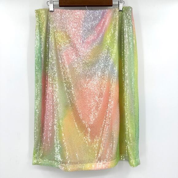 Stine Goya Arwen 1700 Sequins Firework Pastels Wrap Skirt SG4801 Sz M - Picture 2 of 10